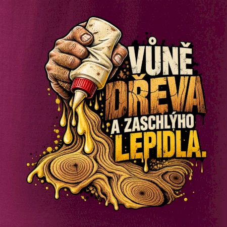 Vůně dřeva a zaschlýho lepidla - kapající lepidlo a letokruhy