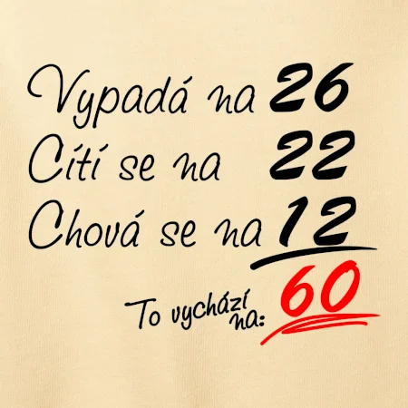 Vypadá, cítí se, chová se - 60 let