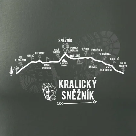 Profil kopců - Kralický Sněžník