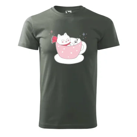 Vánoční kočka v hrnečku