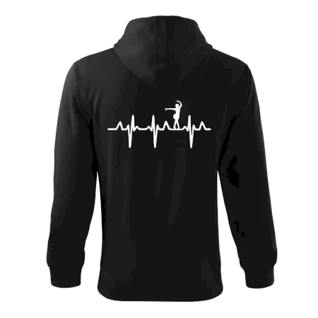 EKG tanečnice salsy