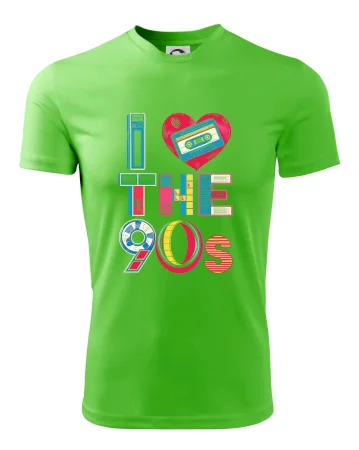 I love 90s - srdce a kazeta