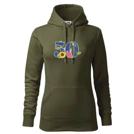 Květinové číslo kreslené - 50