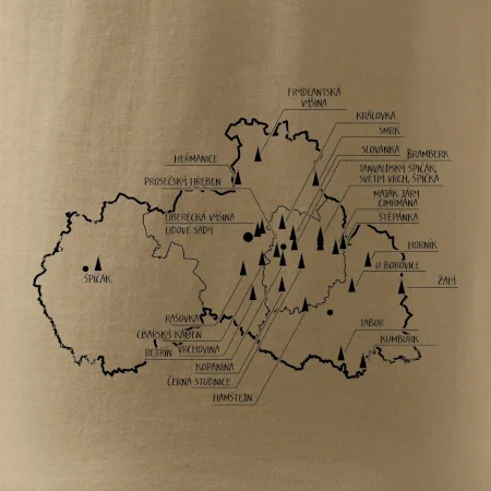 Mapa rozhleden - Liberecký kraj