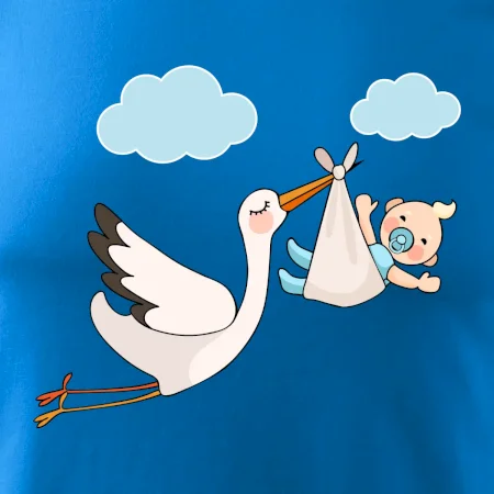 Čáp čekáme miminko - kluk
