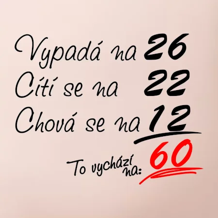 Vypadá, cítí se, chová se - 60 let