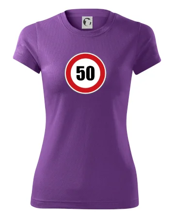 Dopravní značka - omezení rychlosti 50