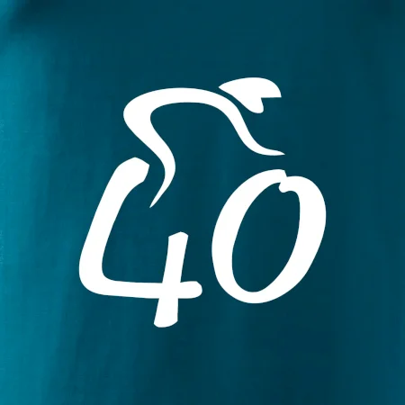 Cyklista slaví čtyřicítku (40)