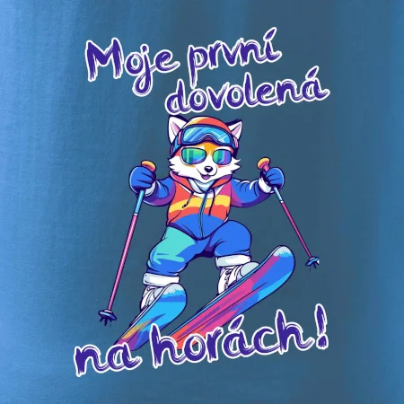 Moje první dovolená na horách modrá liška