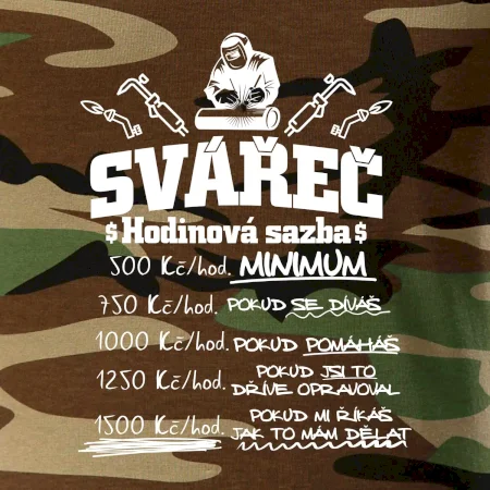 Svářeč - hodinová sazba