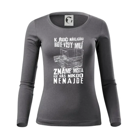K řidiči náklaďáku buďte vždy milý