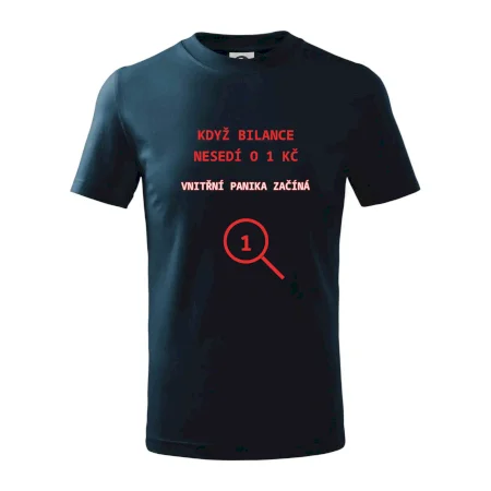 Bilance nesedí o 1 Kč