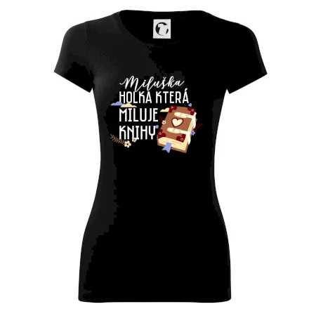 Kniha - Holka, která miluje knihy -  Vaše jméno
