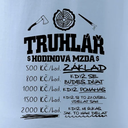Hodinová mzda truhlář