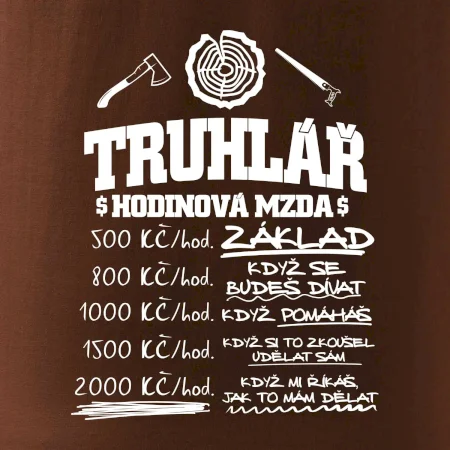 Hodinová mzda truhlář