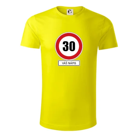 Dopravní značka - rychlost 30 - váš nápis