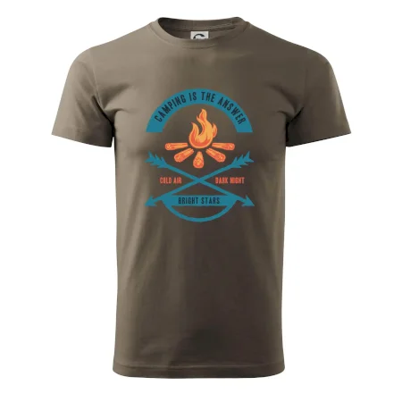 Camping oheň