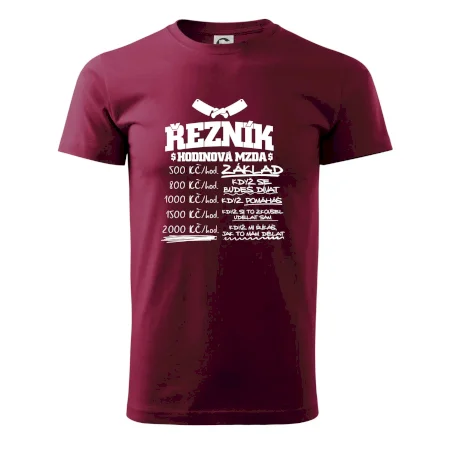 Hodinová mzda řezník