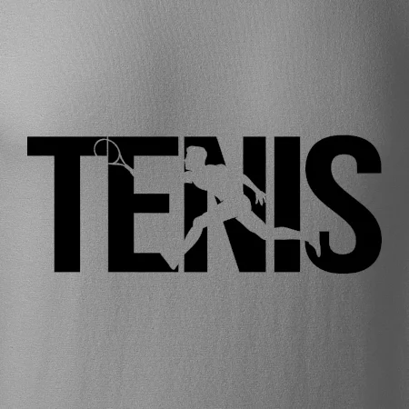 Tenis nápis silueta
