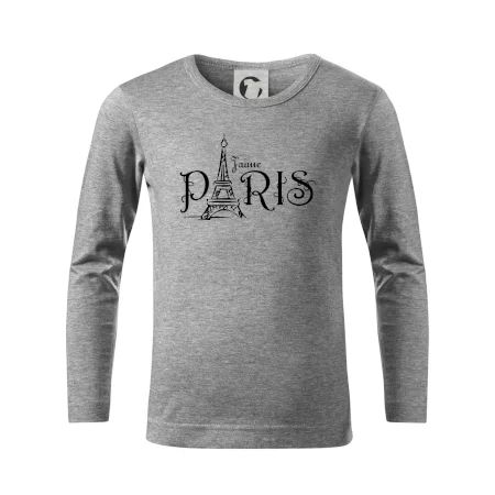 Paris nápis Eiffelovka rovný
