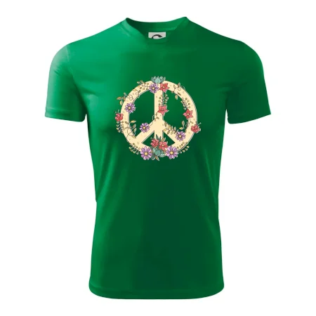 Peace symbol pískový