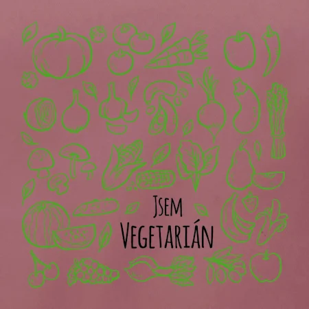 Jsem vegetarián - zelenina ve čtverci