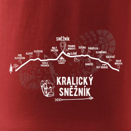 Profil kopců - Kralický Sněžník