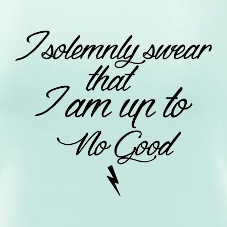 I solemnly swear that I'm up to no good