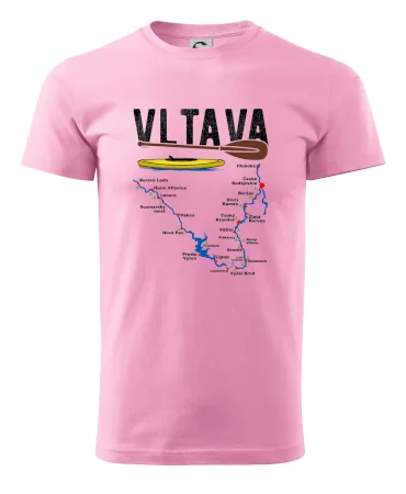 Mapa řeky Vltavy