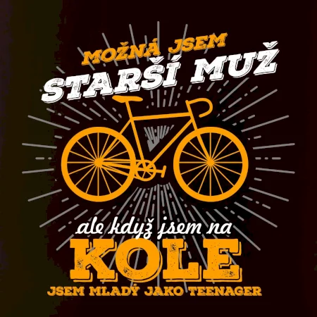 Starší muž - cyklista silniční kolo