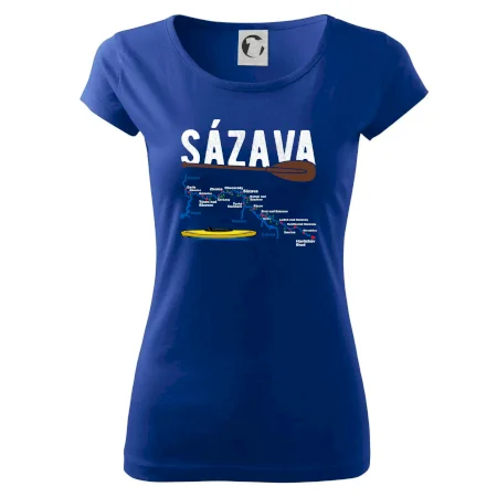 Mapa řeky Sázavy