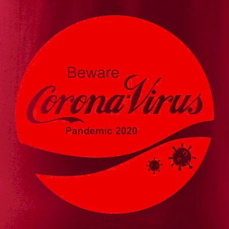 Corona virus pandemic logo