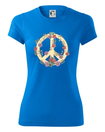 Peace symbol pískový