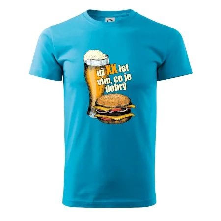 Pivo a burger vím co je dobrý