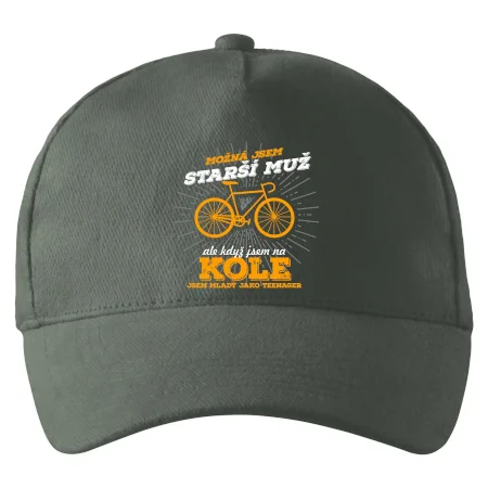 Starší muž - cyklista silniční kolo