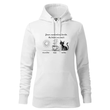 Jsem nenáročný člověk. Ke štěstí mi stačí sluníčko kafe kočka