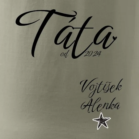 Táta od roku + jména dětí dole vlevo