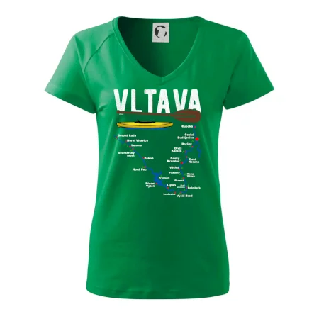 Mapa řeky Vltavy