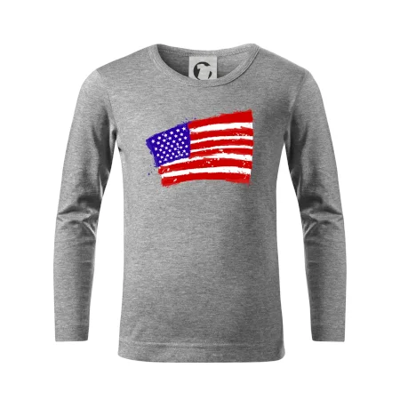 Americká vlajka ohnutá