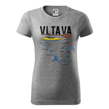 Mapa řeky Vltavy