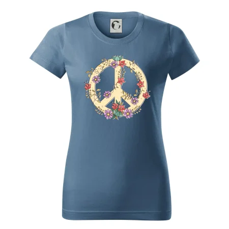 Peace symbol pískový