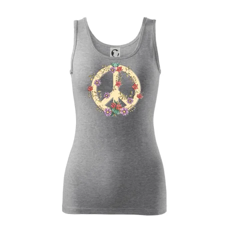Peace symbol pískový