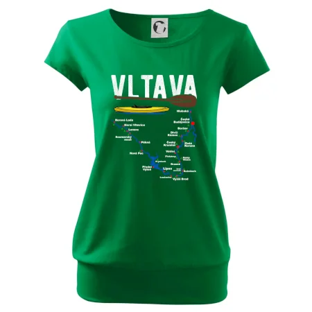 Mapa řeky Vltavy