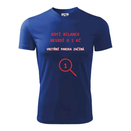 Bilance nesedí o 1 Kč