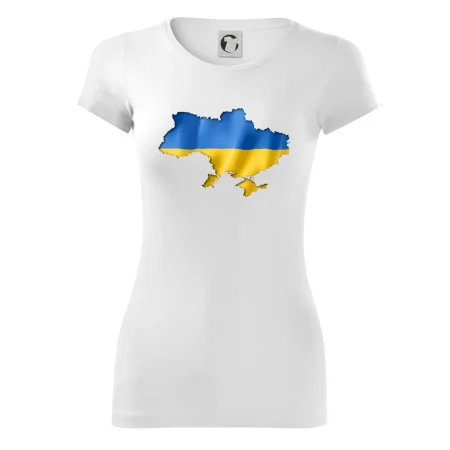 Ukrajina vlajka mapa