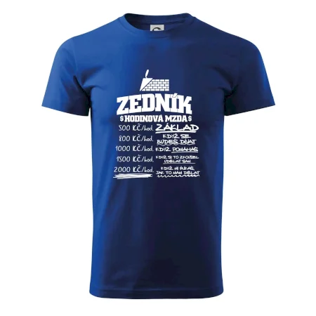 Hodinová mzda zedník