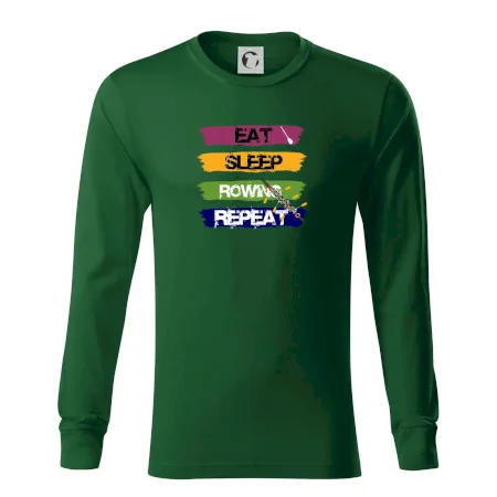 Eat sleep rowing repeat barevné