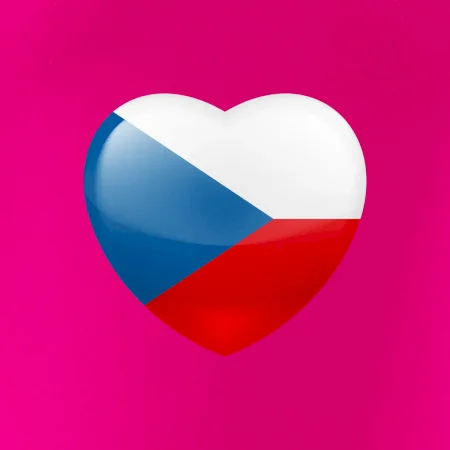 České srdce - vlajka