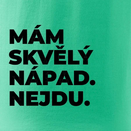 MÁM SKVĚLÝ NÁPAD. NEJDU.