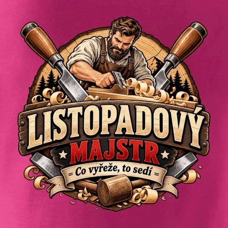Listopadový truhlář mistr dřeva a hoblíku